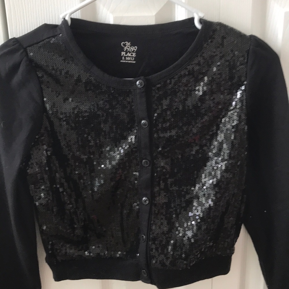 Black Sequins Sweater
